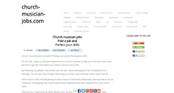 Desktop Screenshot of church-musician-jobs.com