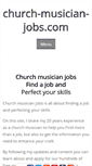 Mobile Screenshot of church-musician-jobs.com